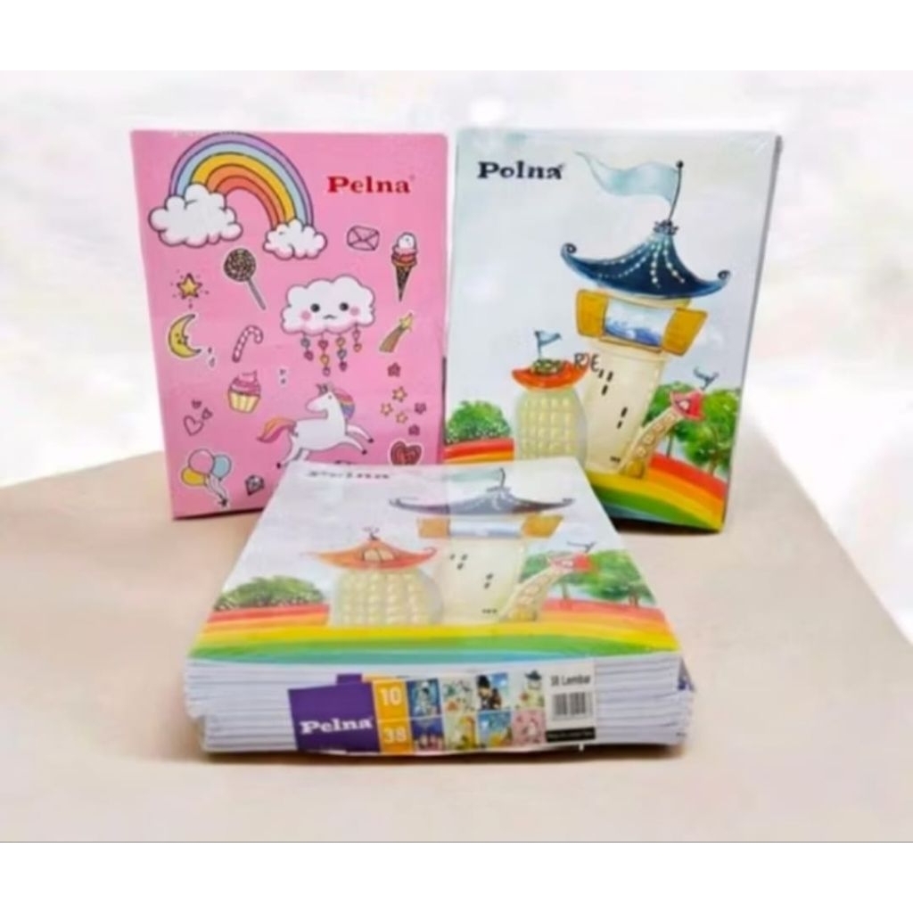 

BUKU TULIS Merk PELNA isi 38 Lembar 1 Pack ( 10 Pcs)