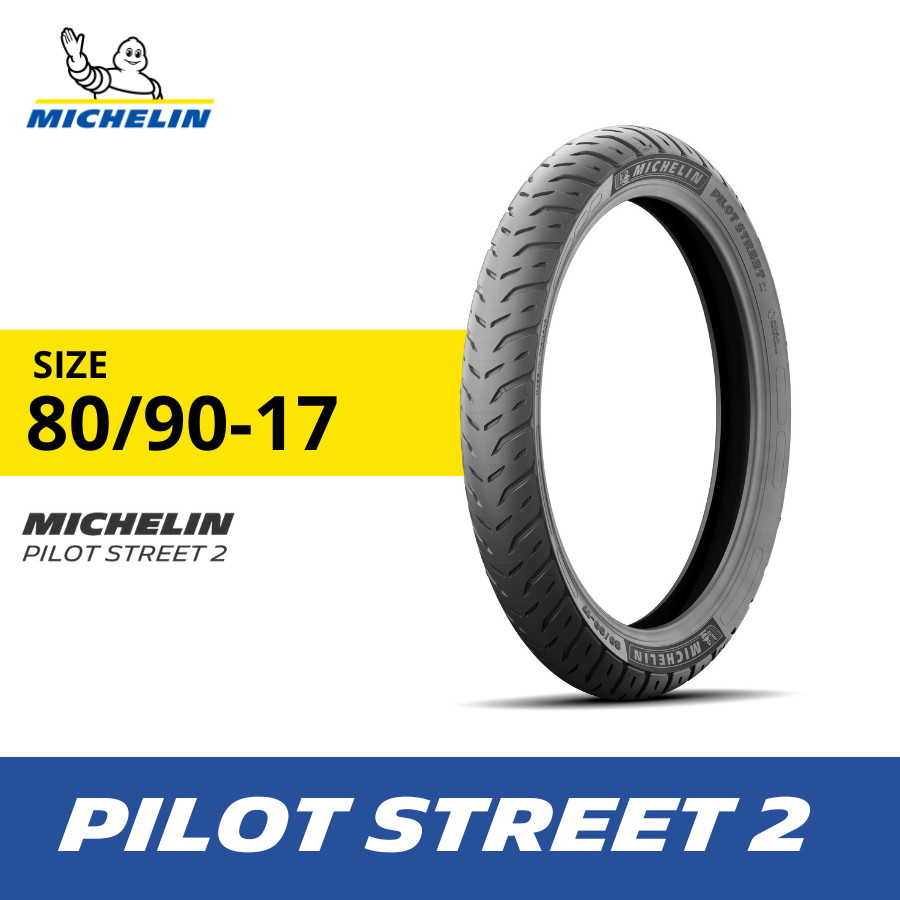 Ban Motor Michelin Pilot Street 2 80-90 Ring 17 Tubeless
