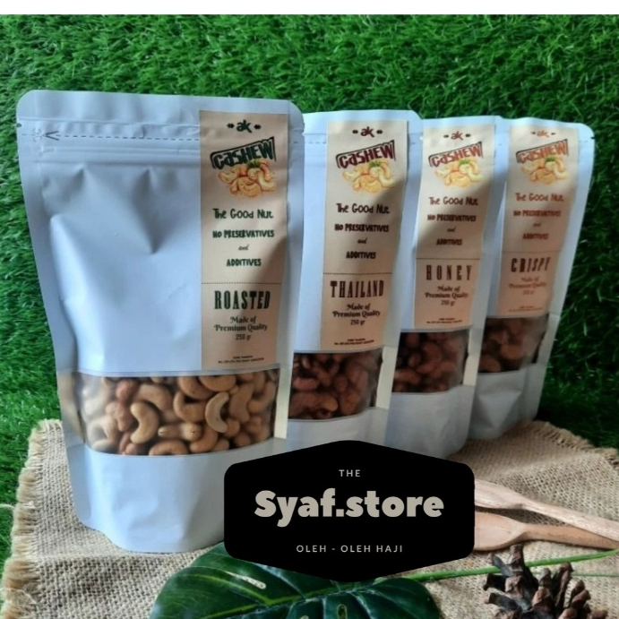 

KACANG MEDE / KACANG METE/ CHASEW NUT ROASTED/ Thailand / madu/ crispy ALL VARIAN RASA HALAL 250 GR