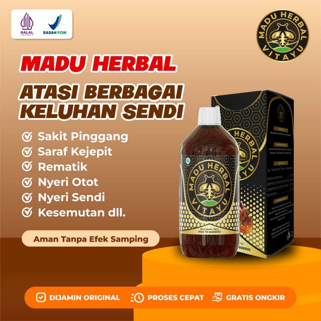 Madu Asam Urat, Rematik, Nyeri Sendi, Pegal Linu - Vitayu Asli 100% Original