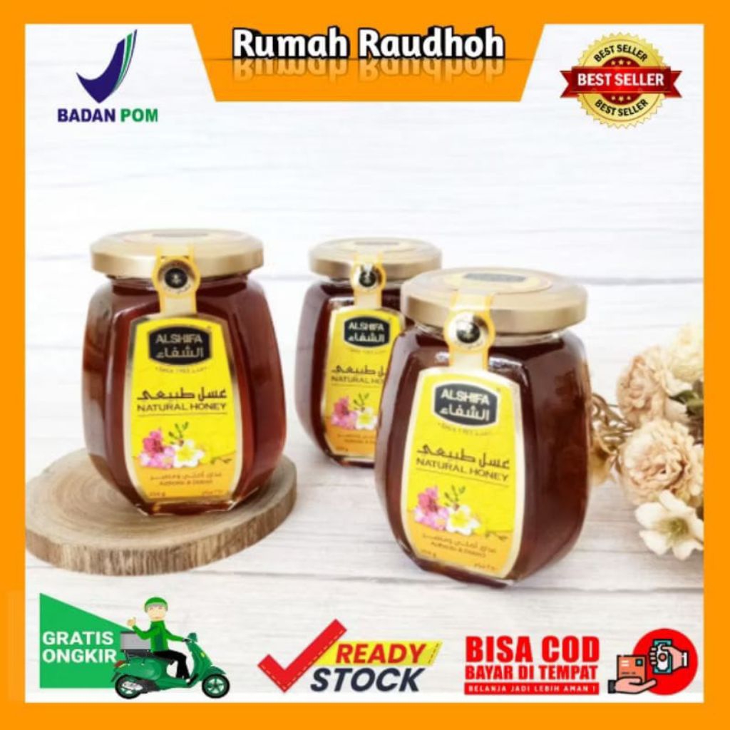 

MADU ALSHIFA 250 GRAM ORIGINAL - MADU ARAB ASLI / MENINGKATKAN STAMINA TUBUH