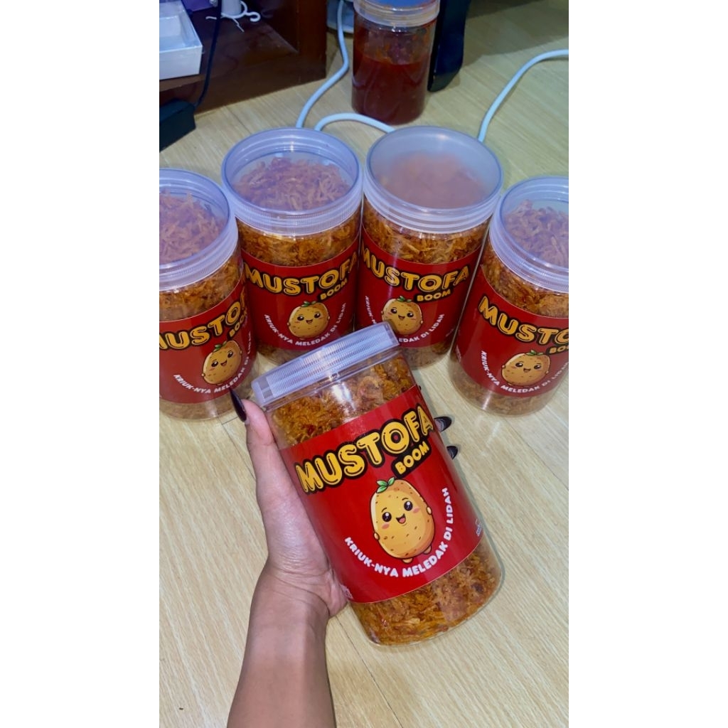 

kentang mustofa toples kriuk balado 1000ml