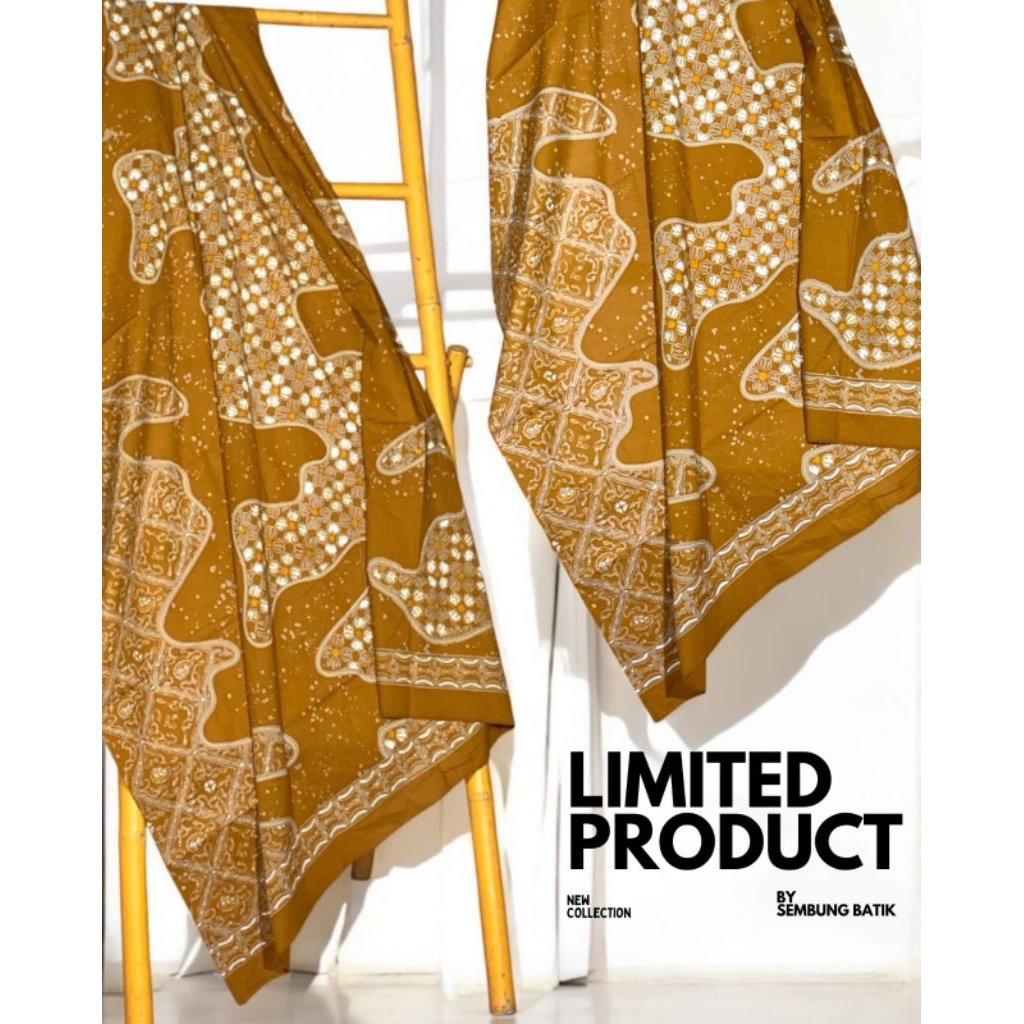 BATIK KOMBINASI KAWUNG SIDOMUKTI KUNING KUNYIT