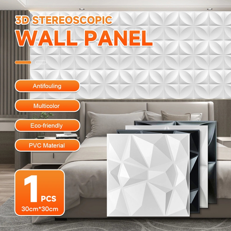 Wall Panel 3D PVC Wallpaper Dinding Wallpanel /Wall Panel 3D PVCWallpaper Home Ornamen Bisa Dibersih