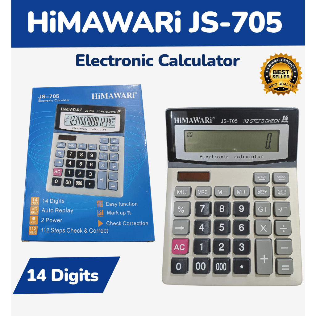 

KALKULATOR BESAR 12 DIGIT JOINUS JS 703 CALCULATOR DESKTOP DAGANG / JOINUS KALKULATOR