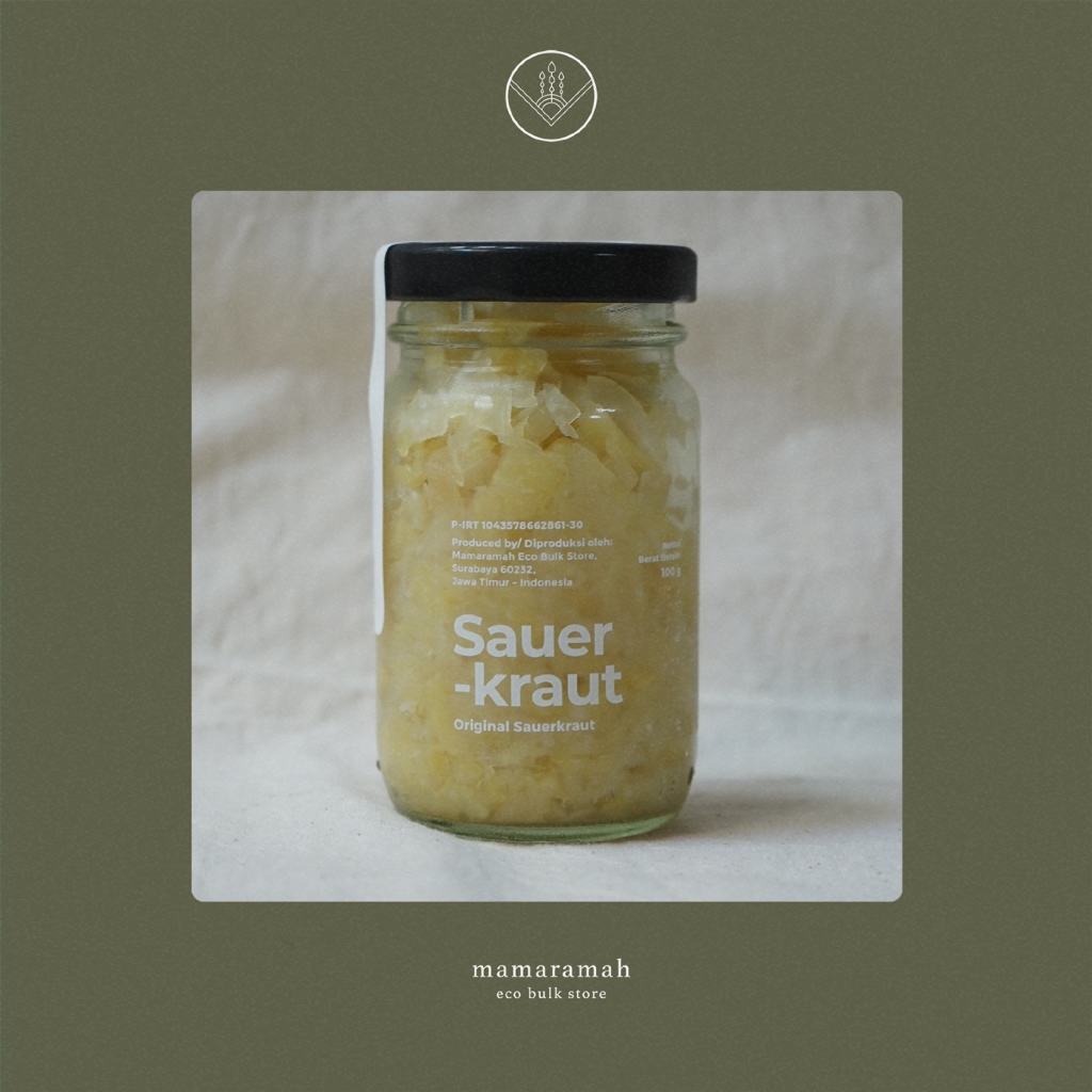 

Original Sauerkraut / Fermentasi Kol Kubis Putih 100gr