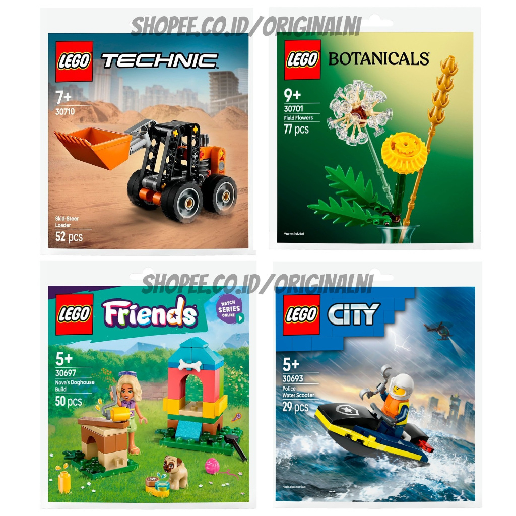 Lego Original Polybag creator 30689, city 30693, technic 30710, ninjago 30650, kereta 30642