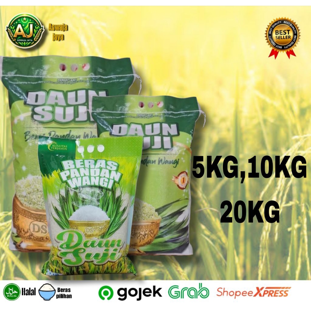 

Beras pandan wangi Daun Suji 5KG-10KG-20KG original SUPER PREMIUM