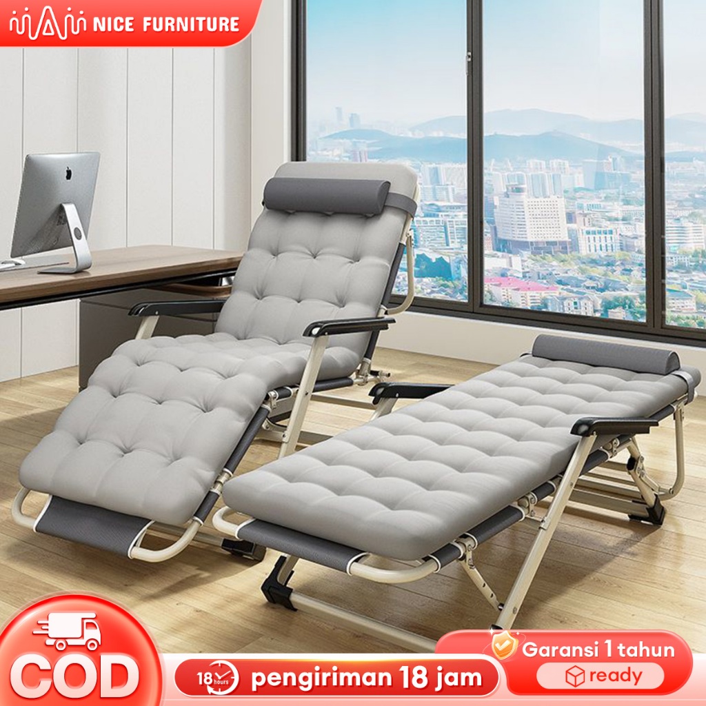 Kursi Malas Kasur Lipat Folding Bed Kursi Lipat Kursi Santai Tidur Lipat Sofa Santai Lipat Folding