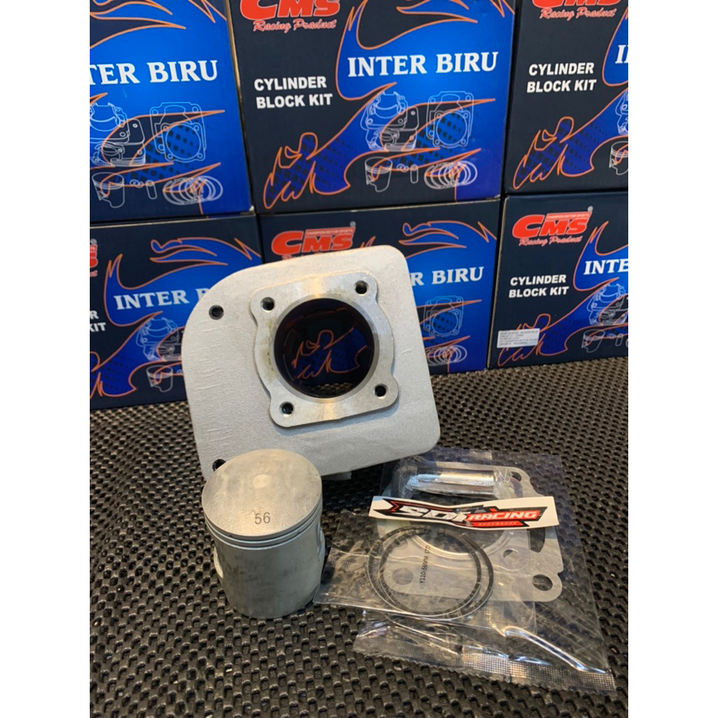 BLOK SET PISTON FIZR CMS INTER BIRU 52,5MM 56MM PORTING KOREK CNC