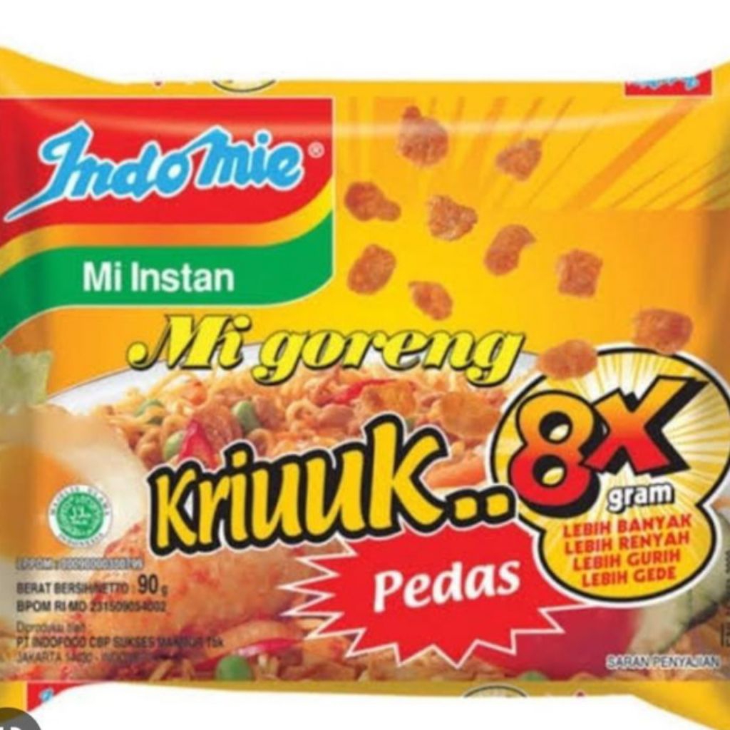 

Indomie Goreng Kriukk Pedas 8x (10pcs)