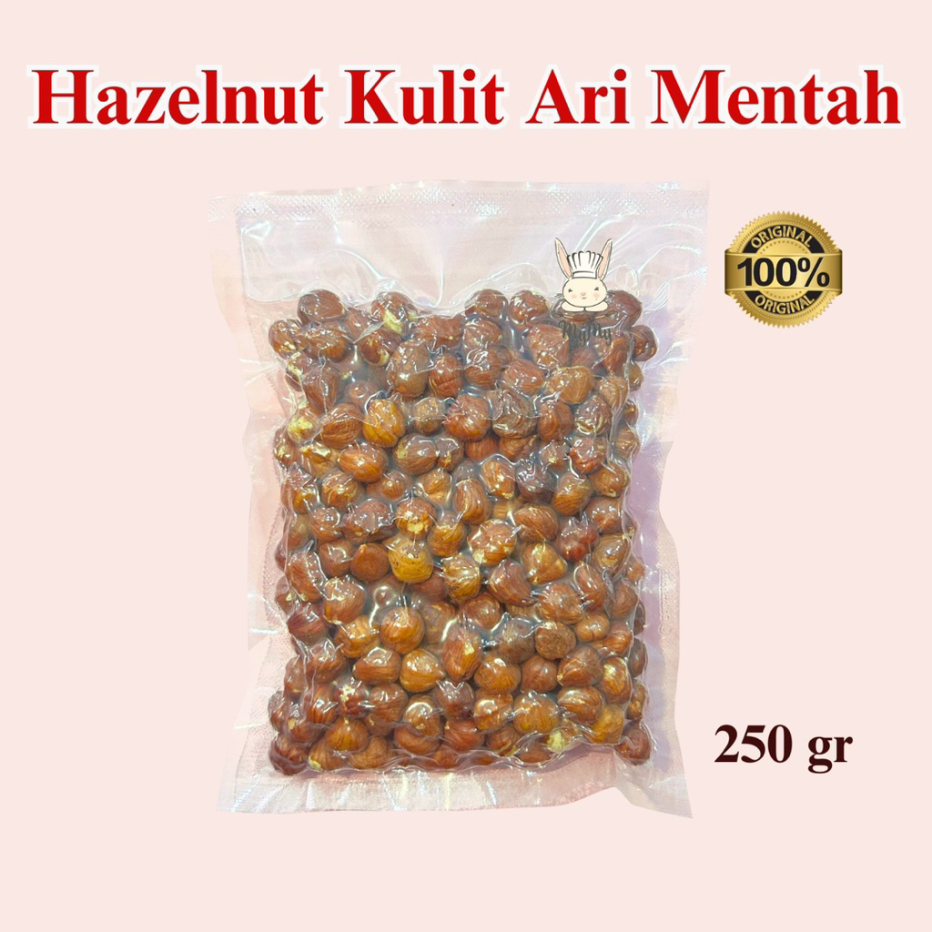 

Hazelnut Kulit Ari Mentah 250 gr
