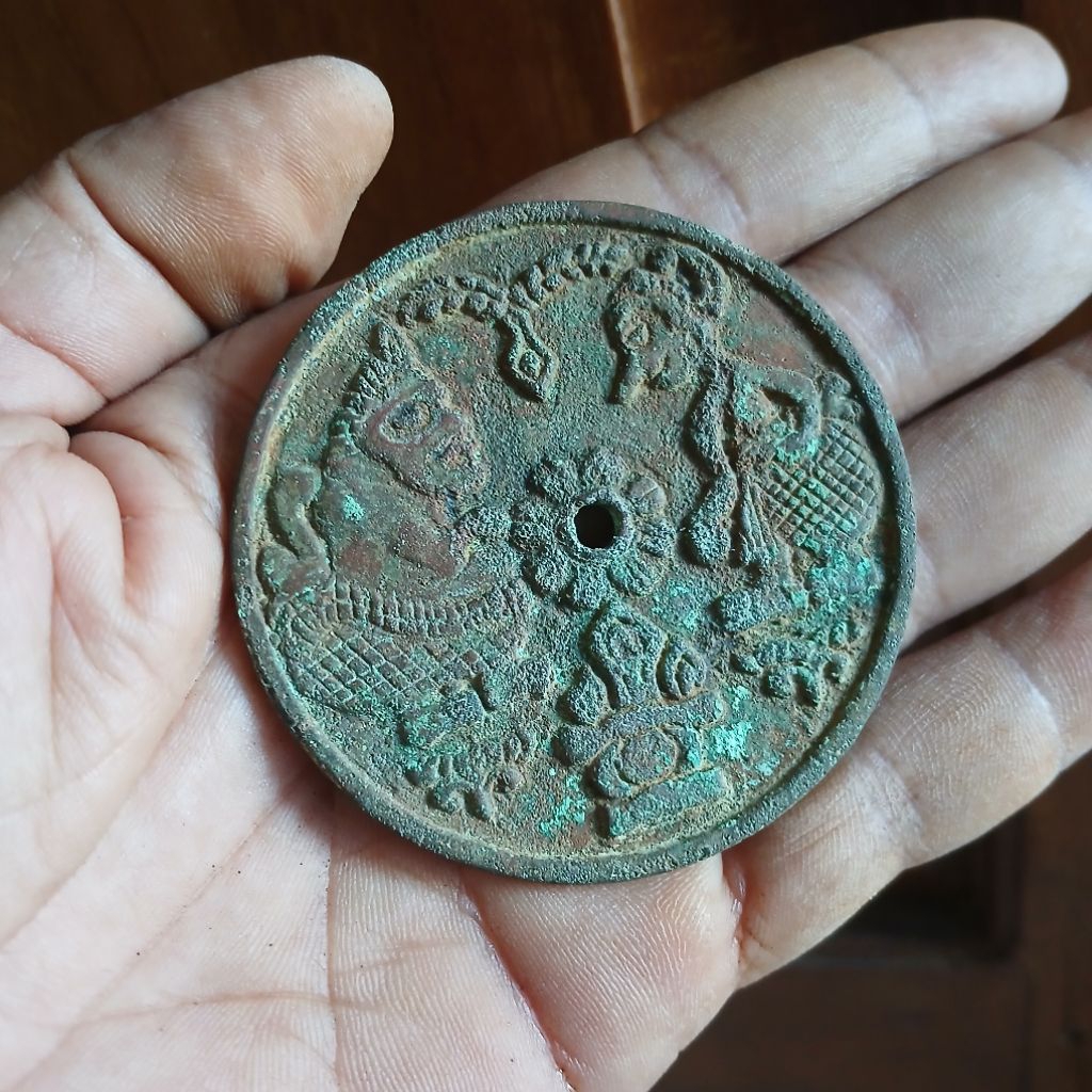 Koleksi Temuan Sungai Jenis Koin Perunggu Gobog Wayang KUNO