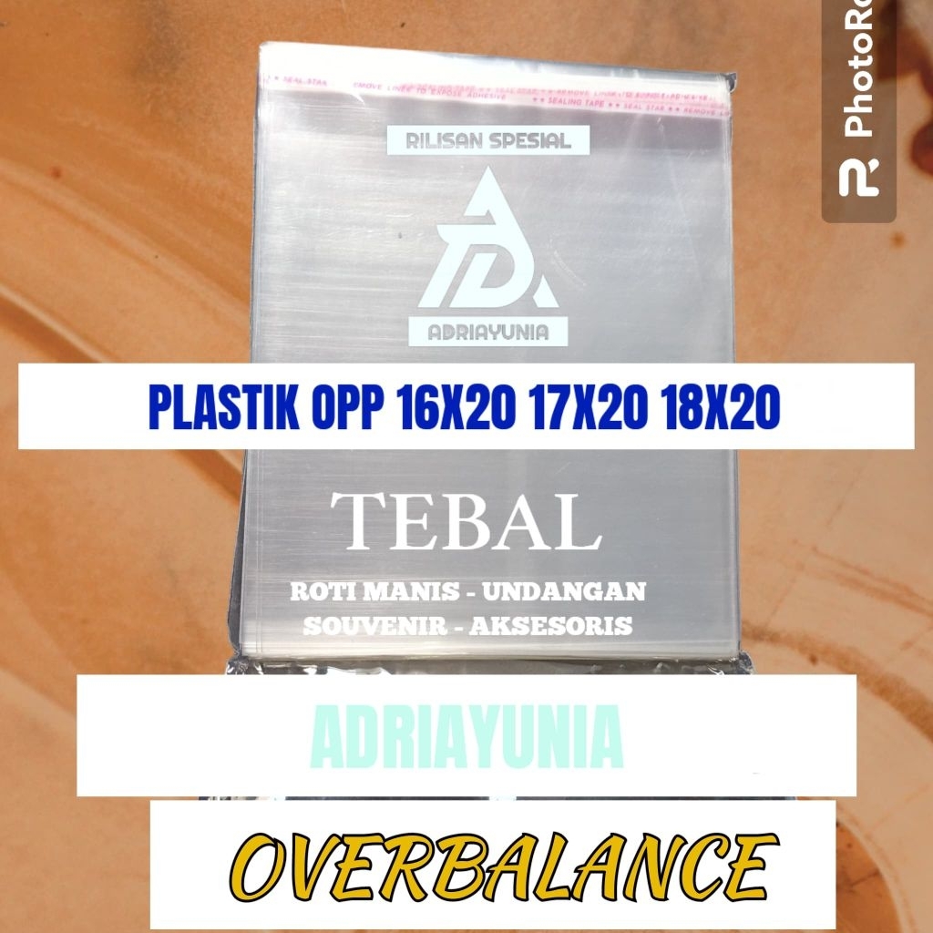 Plastik Opp 16x20 17x20 18x20 Roti & Souvenir - Plastik Opp 16 x 20 / 17 x 20 / 18 x 20  Undangan & 