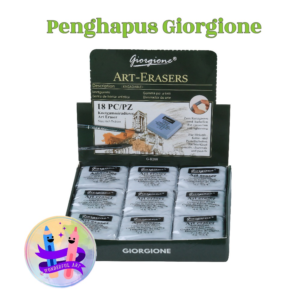 

Giorgione Art Eraser Kneadable Warna Abu-abu Penghapus Giorgione Eraser Penghapus Elastis