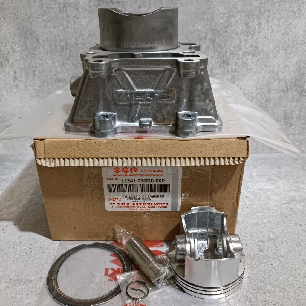 CYLINDER BLOK ASSY BLOK SEHER SET (SUZUKI) MOTOR RAIDER FU 150