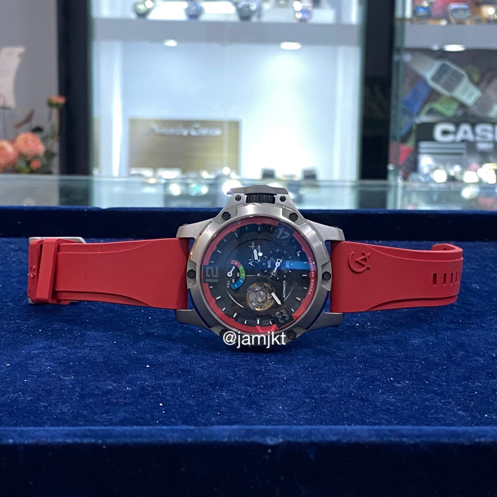 Jam Tangan Pria Alexandre Christie AC6295 AC 6295 Titanium Automatic Original Resmi