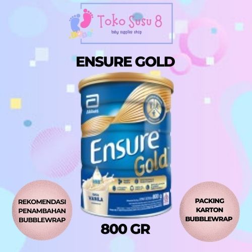 

Paket Hemat Ensure Gold 800gr x 12 Vanilla dan Coklat