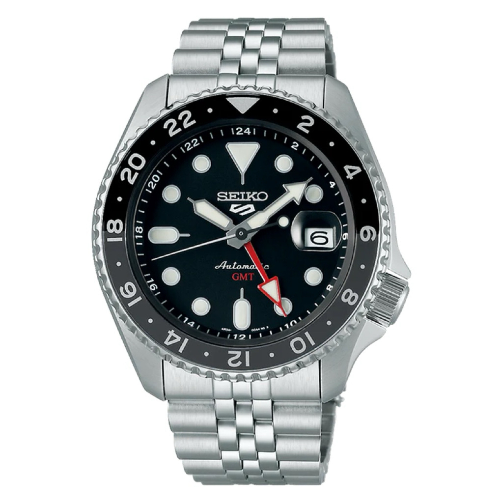 Jam Tangan Pria Seiko GMT SSK001K1 Black Original