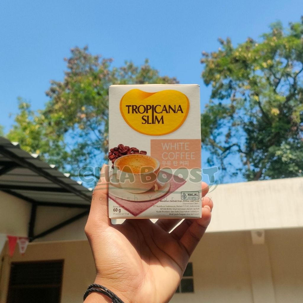 

Tropicana Slim White Coffee Kemasan Ekonomis - 4 Sachet 15 Gram Kopi Susu tanpa gula