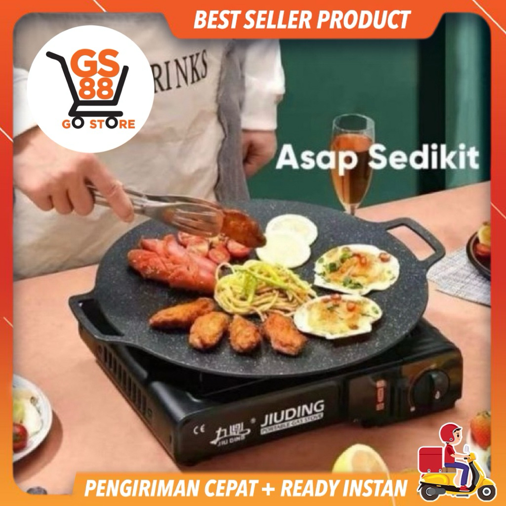 GRILL BBQ PANGGANGAN TEFLON DAGING & SATE ANTI LENGKET