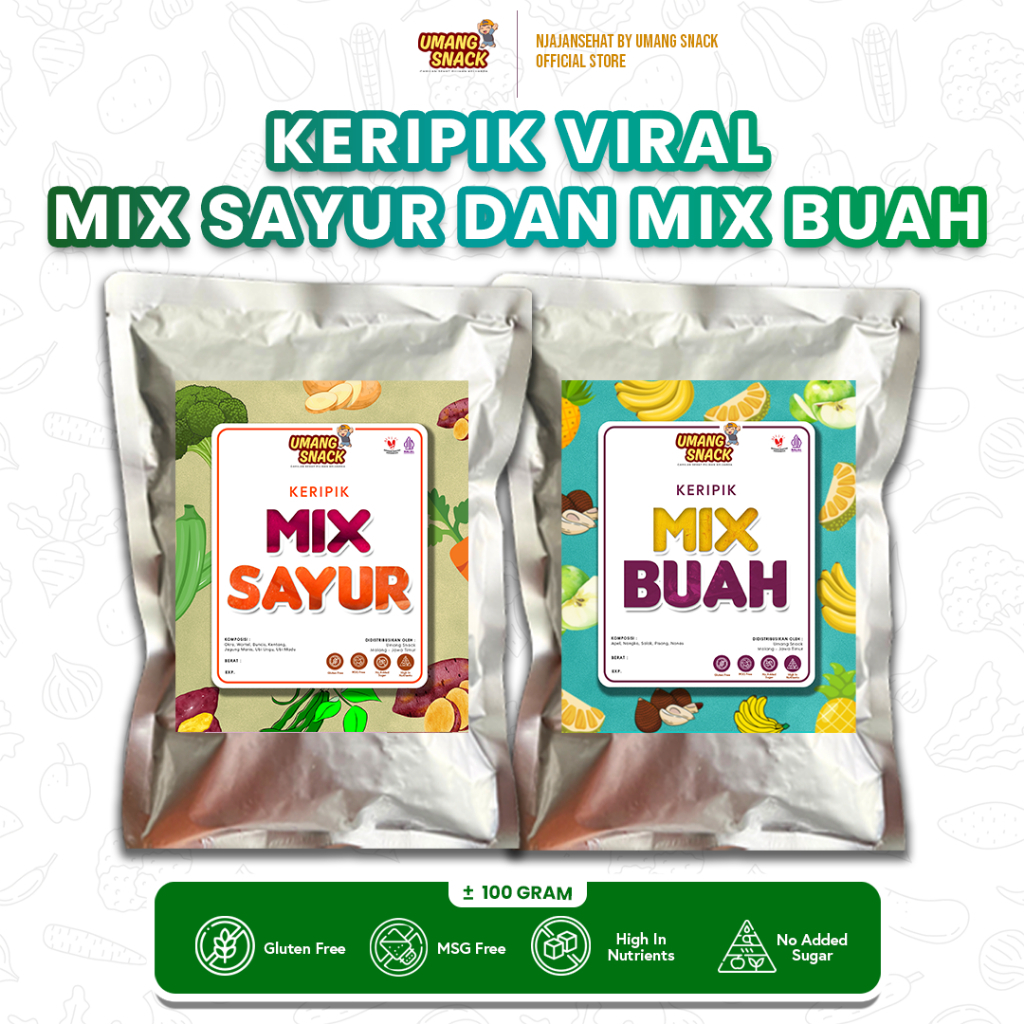 

NJAJANSEHAT - KERIPIK MIX SAYUR KERIPIK / MIX BUAH TERMURAH | Oleh-Oleh Malang Viral