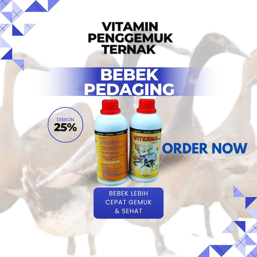 Vitamin Bebek Pedaging / Vitamin Penggemuk Bebek Pedaging / Vitamin Untuk Bebek Pedaging