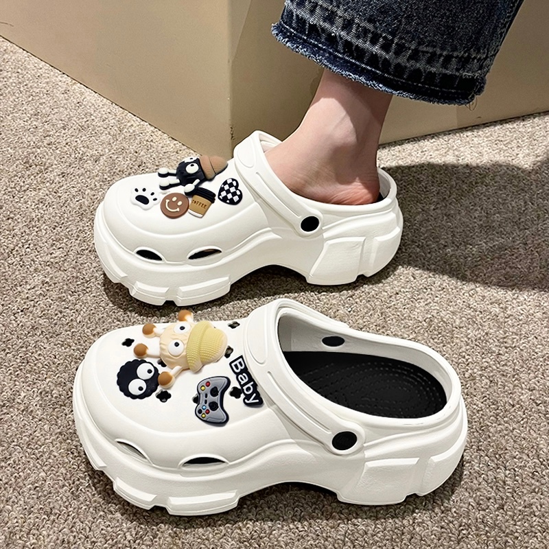 Sandal Selop wanita Terbaru 2025 Sandal Baim EVA Tebal Sandal kodok Sandal Karet Jelly Korea Style
