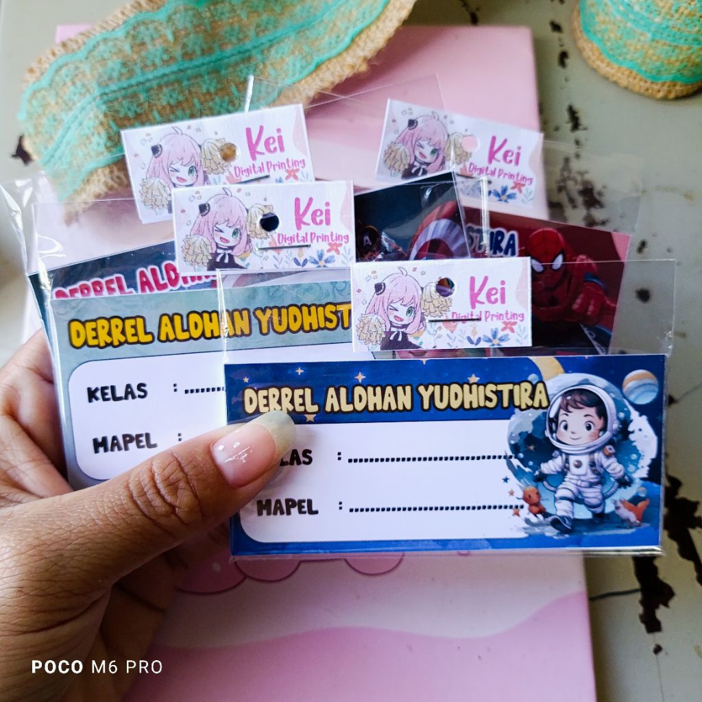

(12pcs) STIKER BUKU MAPEL CUSTOM NAMA