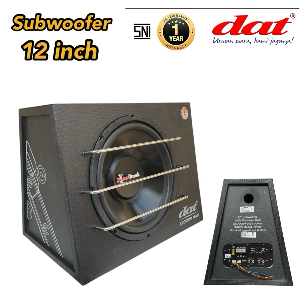 Speaker mobil DAT CS12 Subwoofer 12 inch Full Woofer Basstube