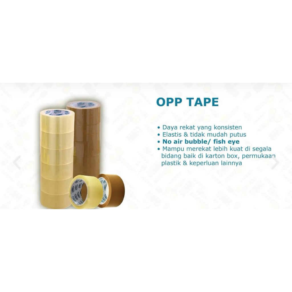 

Lakban bening coklat / OPP tape alligator