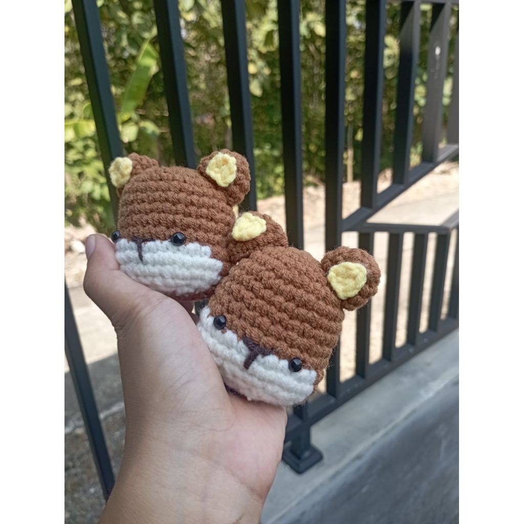 Gantungan Kunci Amigurumi Serigala