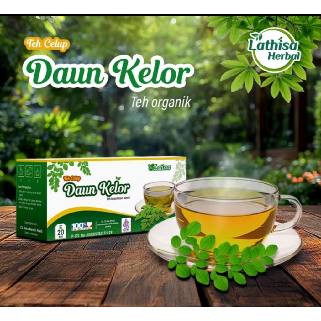 

(BISA COD)teh daun kelor teh celup merek latisa herbal 20 bag