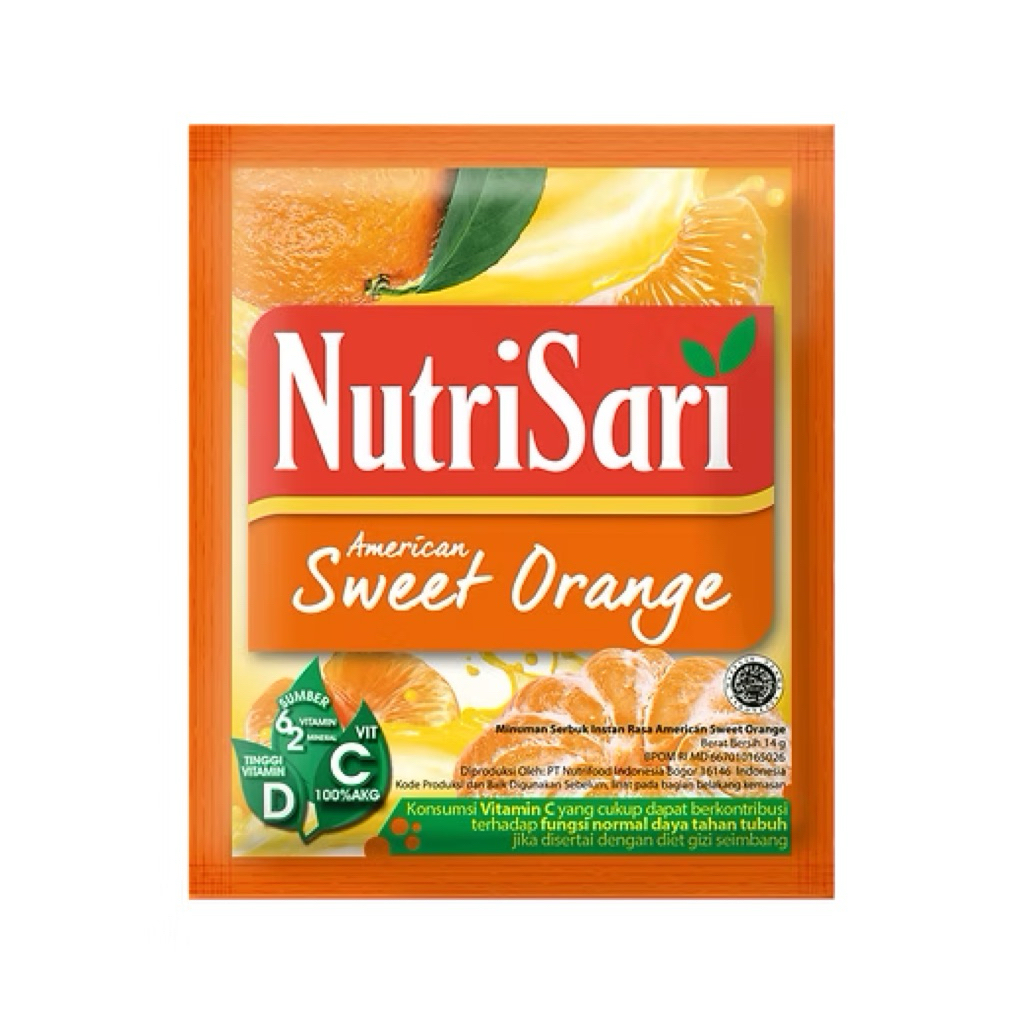 

NutriSari Sweet Orange 14g 10 Sachet