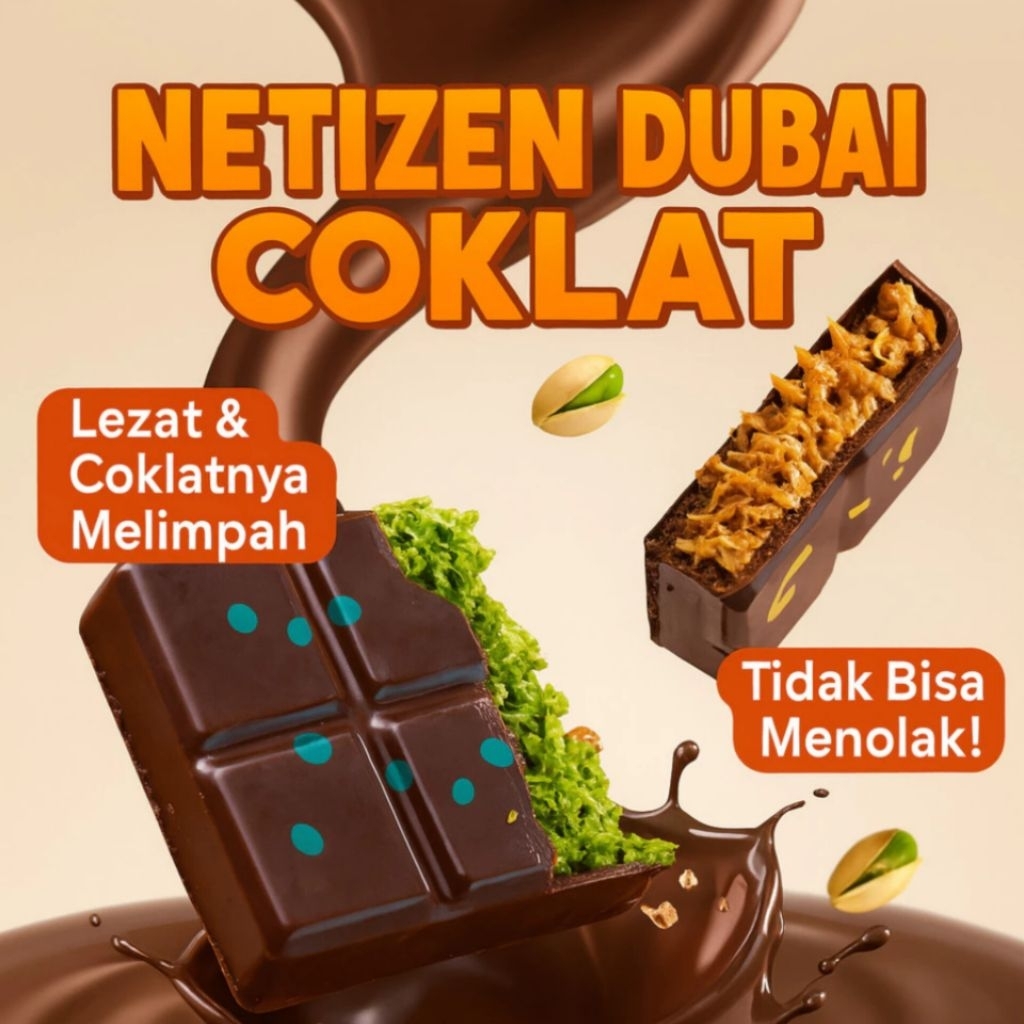 

Dessert Coklat Dubai "PISTACHIO KUNAFE" Berat ±270 gr ,Size 16x8 cm ,Food Chocolate Crispy Cokelat Viral Lembut Meleleh Dimulut Cemilan Makanan Cocoa
