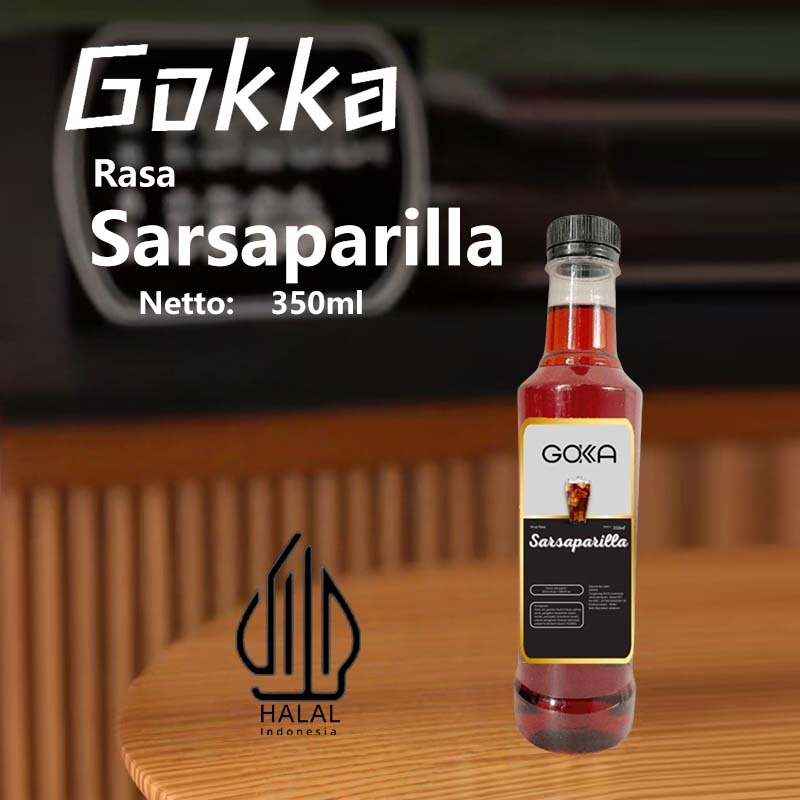 

Gokka Sirup sarsaparilla 350ml - Flavoured Syrup 350ml - Hotel Restauran Cafe - HALAL - Sarsaparilla syrup