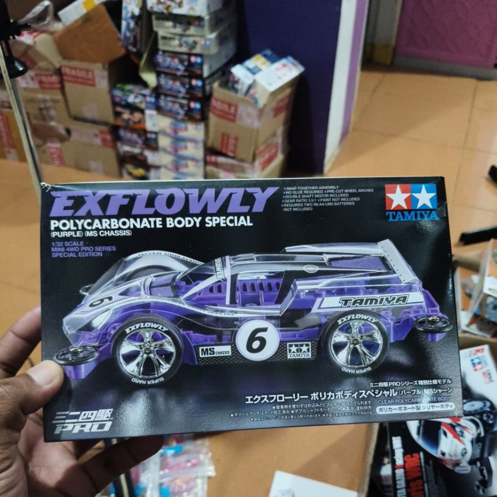 Kit Tamiya 95571 Exflowly Polycarbonate Body Special ( Ms Chassis Purple )