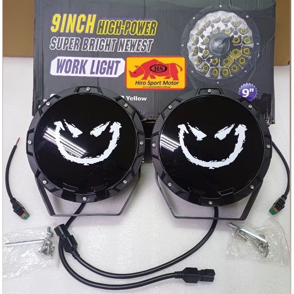 lampu tembak LED STEDI 9"inch + smiley cover