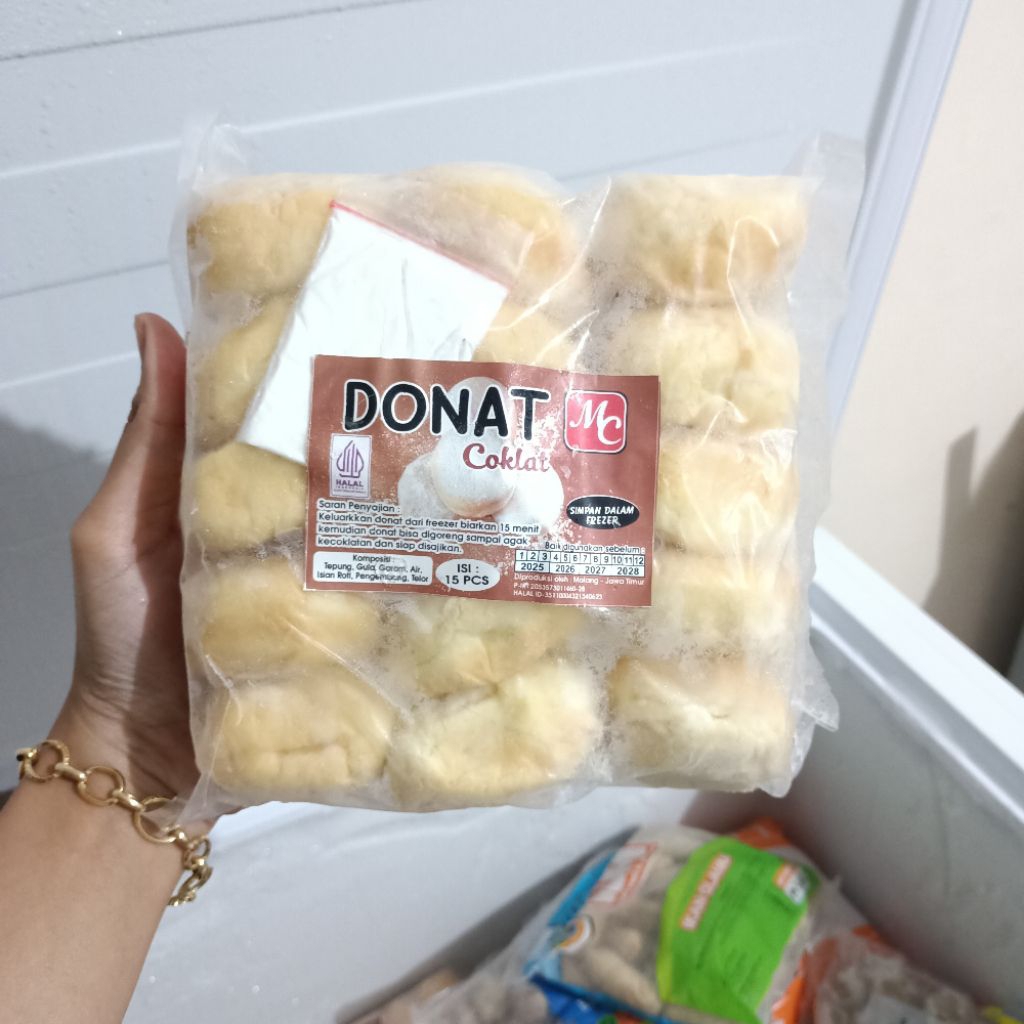 

donat bomboloni isian coklat mc isi 15pcs