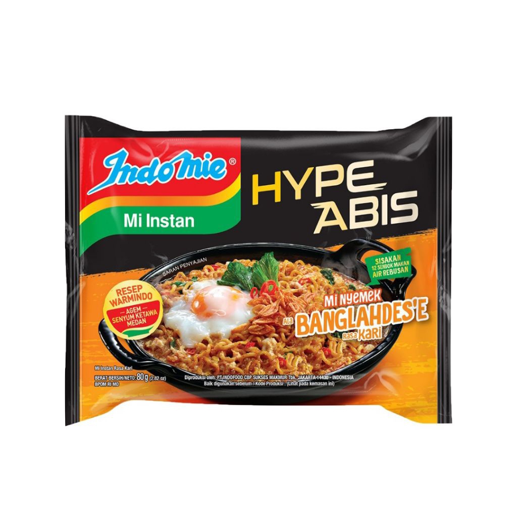 

Indomie Hype Abis Mi Instan Nyemek Bangladesh Kari 80 gr