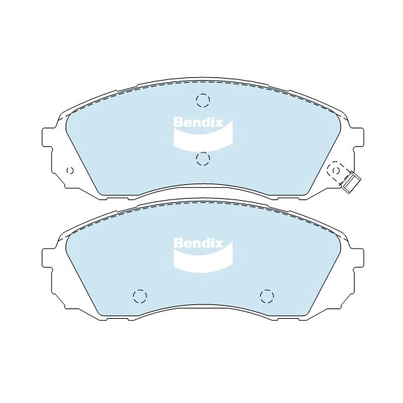 Bendix Kampas Rem Depan Brakepad DB1940 MKT HD Hyundai H1