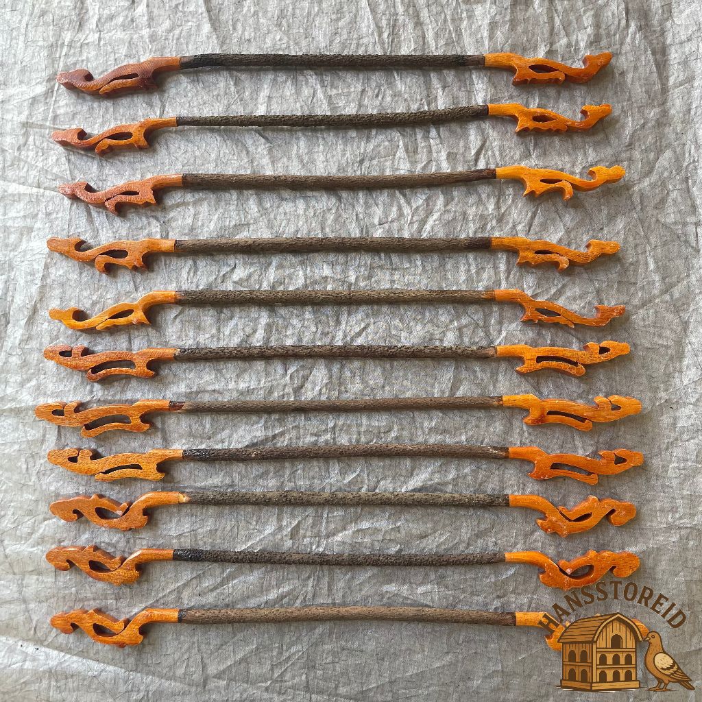 TANGKRINGAN UKIR FINISING BERBAGAI MOTIF KAYU ASEM BALI 30 CM UNTUK KONIN PLECI SOGON KOLIBRI KENARI