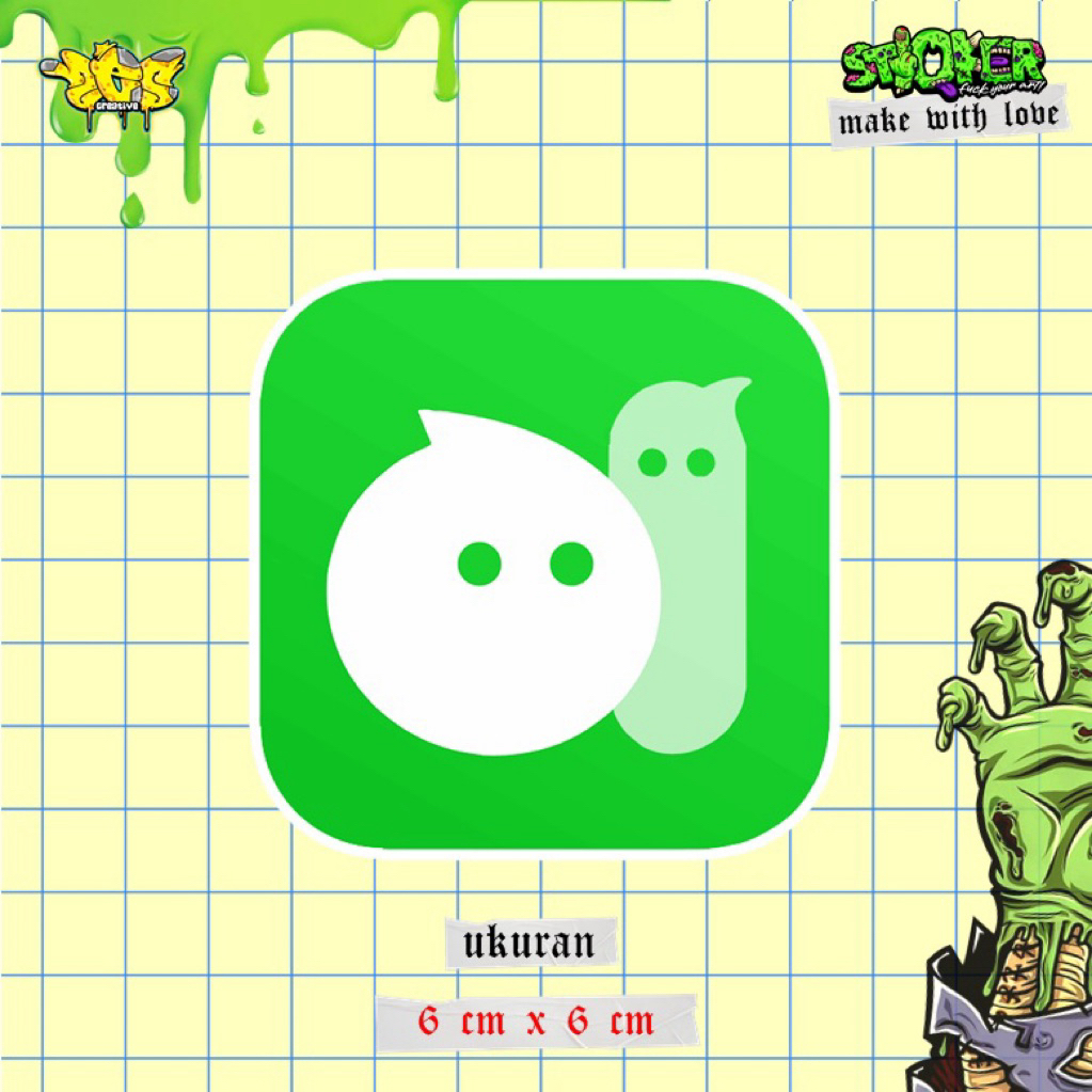 

sticker | satuan | tahan air & berkualitas | bahan ( vinyl glossy / hologram )