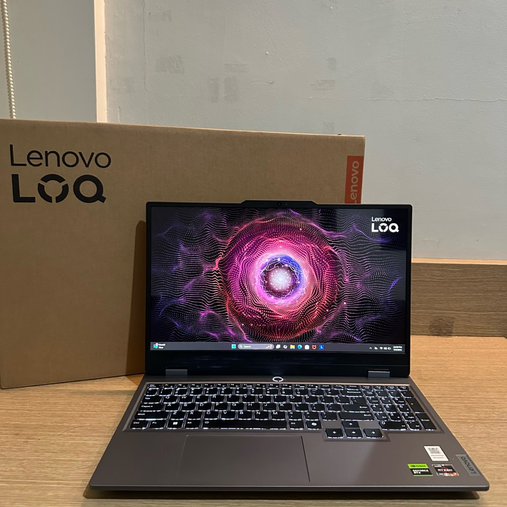 Laptop Gaming LENOVO LOQ 15ARP9 RYZEN 7 7435HS 12/512GB RTX 4060 8GB SEBULAN PAKAI (GARANSI PANJANG)