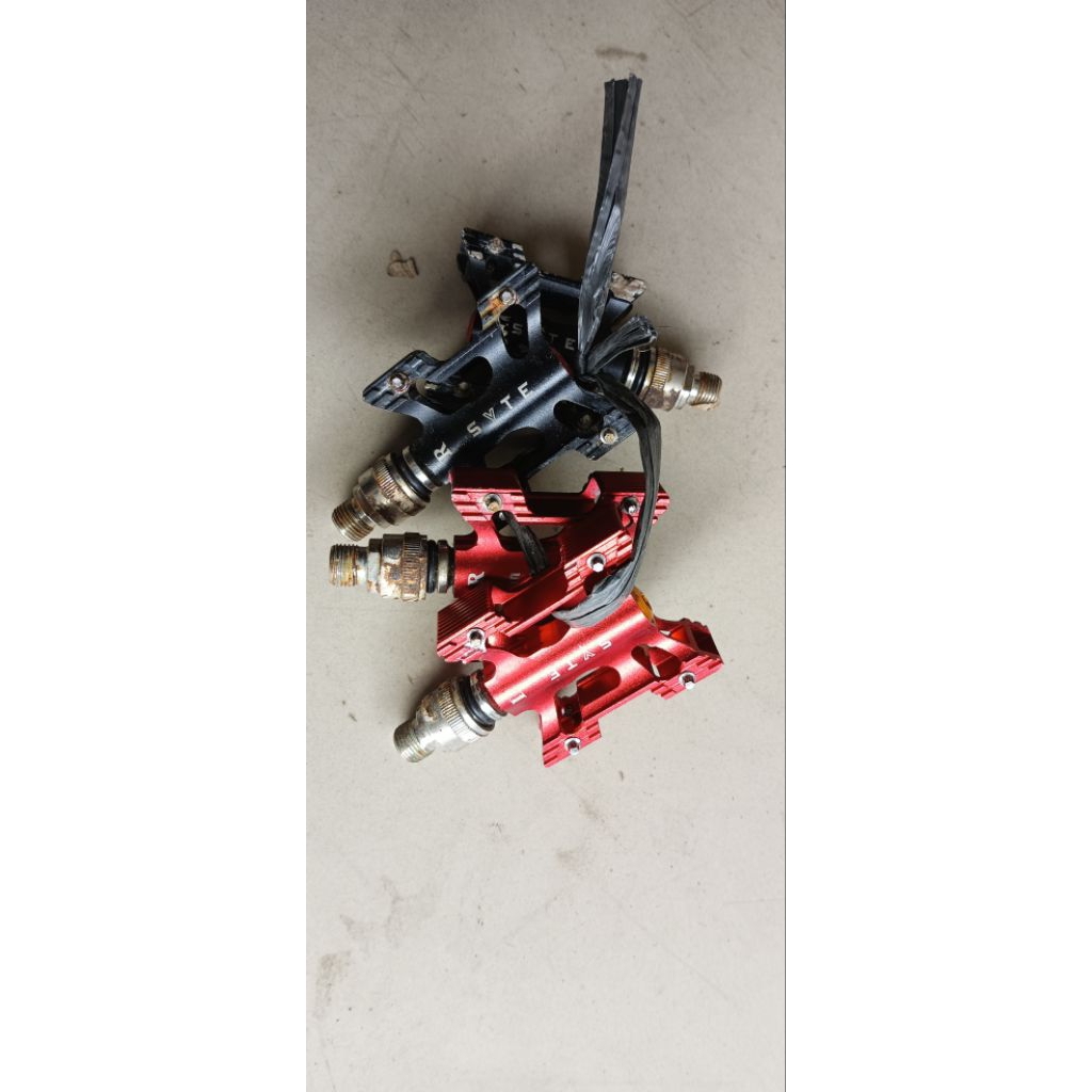 pedal seli QR syte bearing baru stok lama,buat sepeda lipat dll as besar