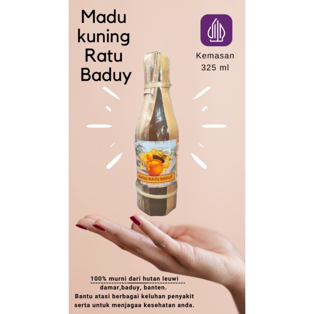 

Madu kuning Ratu baduy 325ml murni 100% asli