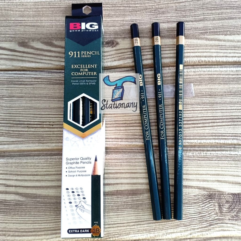 

Pensil BIG 911 (2B) / Pencil (Harga Tertera u/ 12bj).