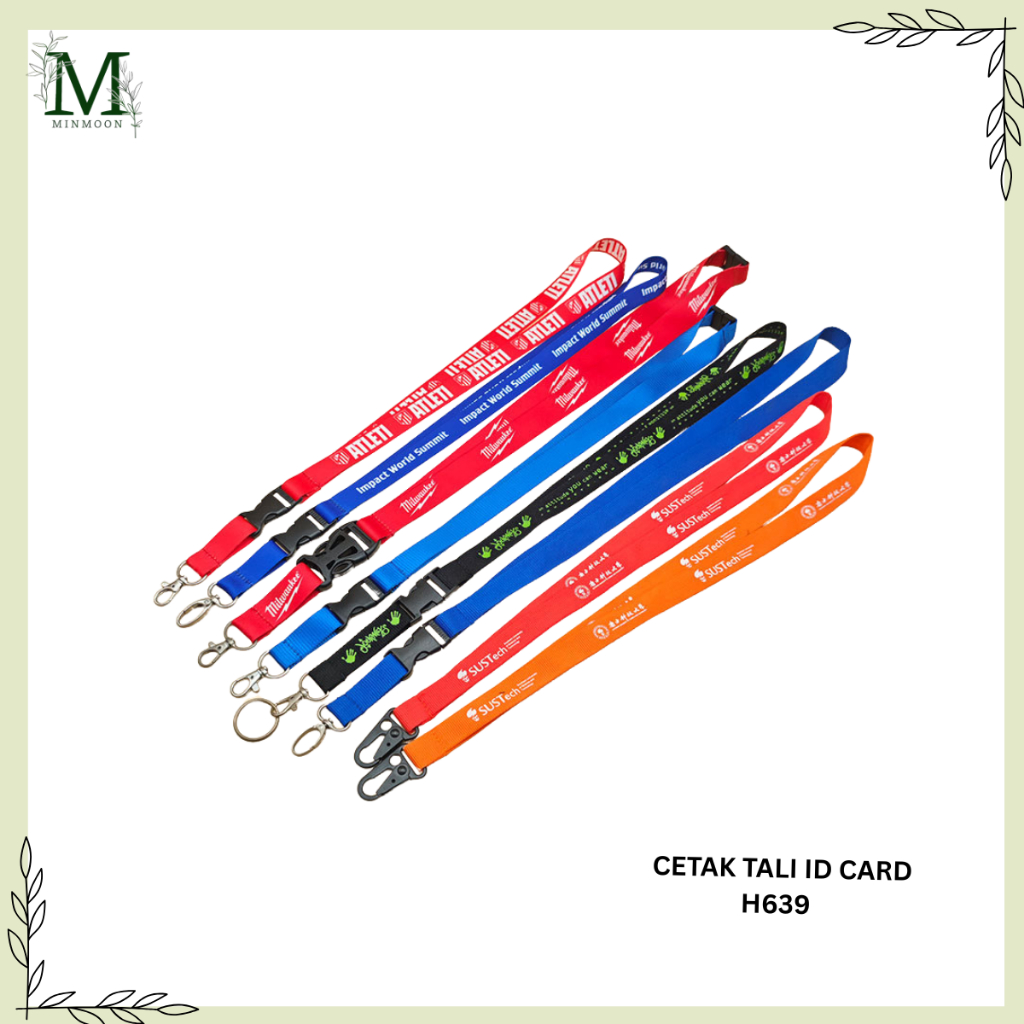 

MINMOON - CETAK TALI ID CARD DESAIN H639 FULL COLOR LANYARD PRINT SUBLIM FULL COLOR PANJANG LANYARD 2CM TALI ID CARD SABLON TALI HP GANTUNGAN HP MOTIF BRANDED UNIVERSAL TALI HP LANYARD