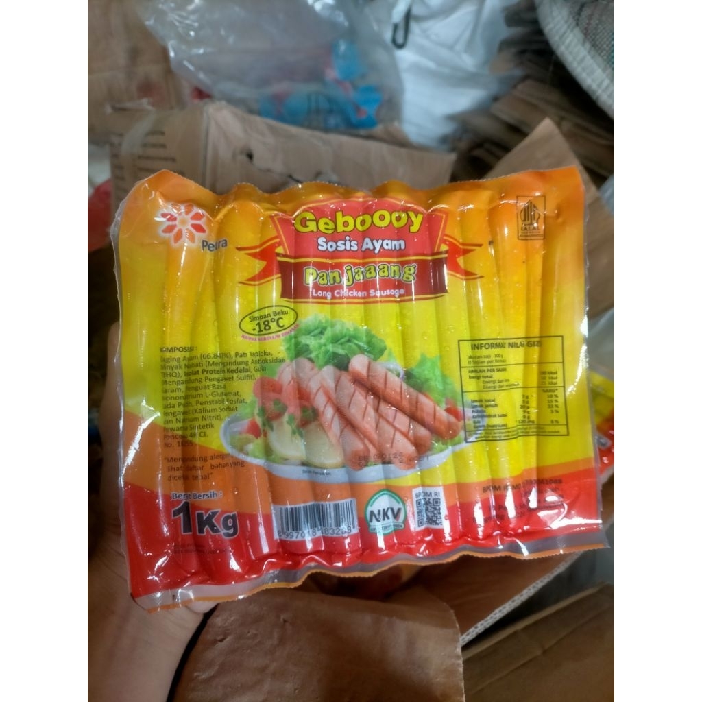 GEBOOOYKU SOSIS AYAM PANJANG 1KG