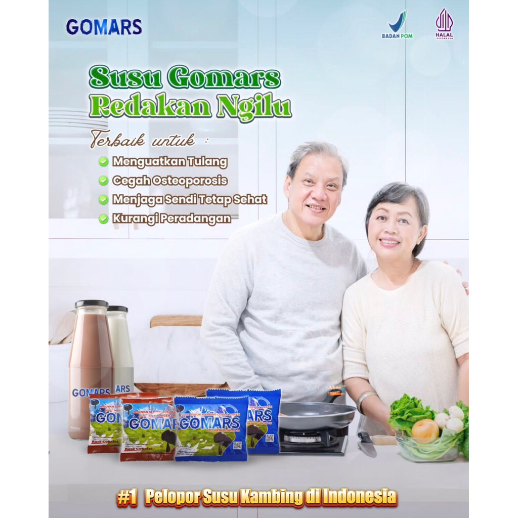 

susu kambing gomars sachet